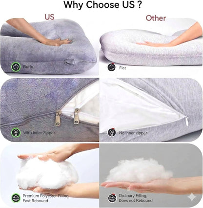Ergonomic Long-Distance Driving Body Pillow – Lumbar & Back Pressure Relief Support for RV Travel & Road Trips