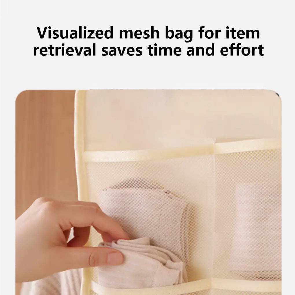🔥 Space-Saving Bra & Underwear Hanging Organizer – 30 Pockets Dual-Sided Closet Storage Bag for Lingerie. Socks & Small Essentials