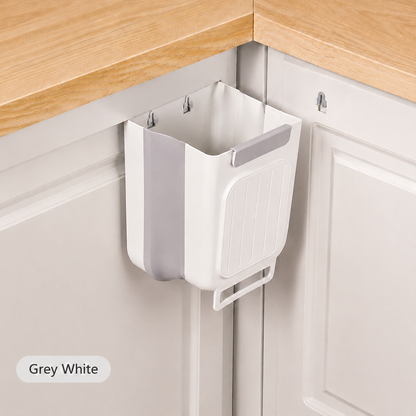 Foldable Hanging Trash Can 1.6 Gallon | Space-Saving Bin for Kitchen, RV, Car & Camping