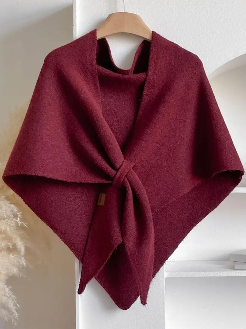 Women's Triangle Knit Shawl One Simple Layer, Endless Outfit Possibilities