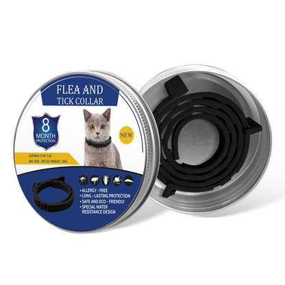 Natural plant extract pet collar – effectively repels fleas and ticks