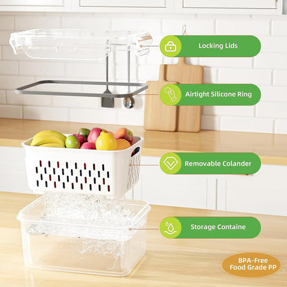 🍇Stackable fruit and vegetable preservation filter box