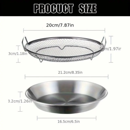 🔥50% Off🔥Stainless steel frying oil drainer with tray🍟