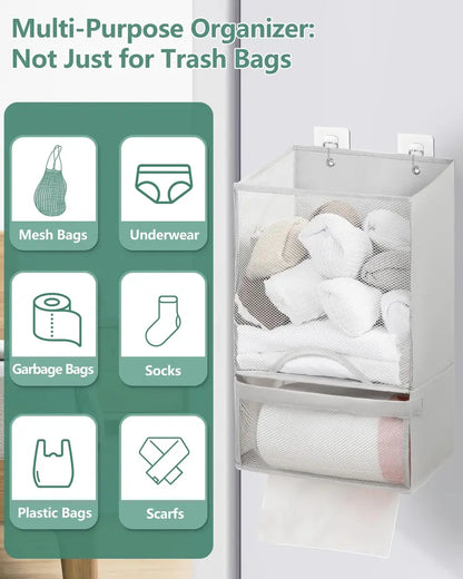 2-in-1 Durable Plastic Grocery Bag Holder