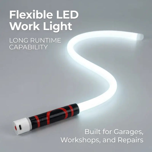 Bendable LED Flashlight Stick – 27" Flexible LED Work Light, High Lumen Magnetic Inspection Light
