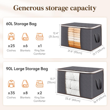 📦️ Large Dustproof Storage Box with Handle & Stackable Design 📦️