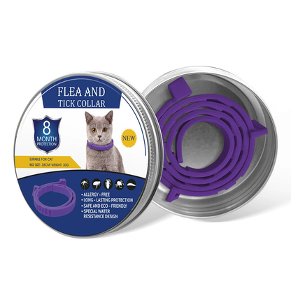 Natural plant extract pet collar – effectively repels fleas and ticks