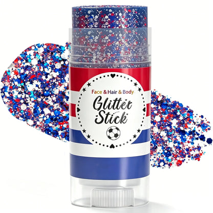 🦅4th of July Glitter Stick✨🔔Red, White & Blue Body & Hair Sparkle