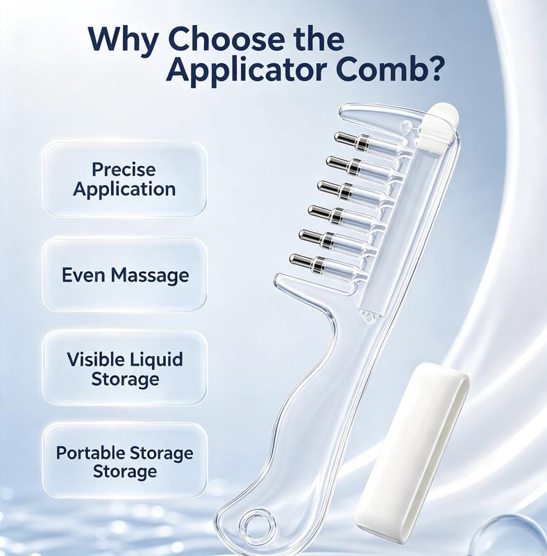 Scalp oil massage comb – targeted hair root care and massage
