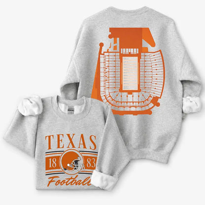 Vintage College Football Ash Grey Sweatshirt