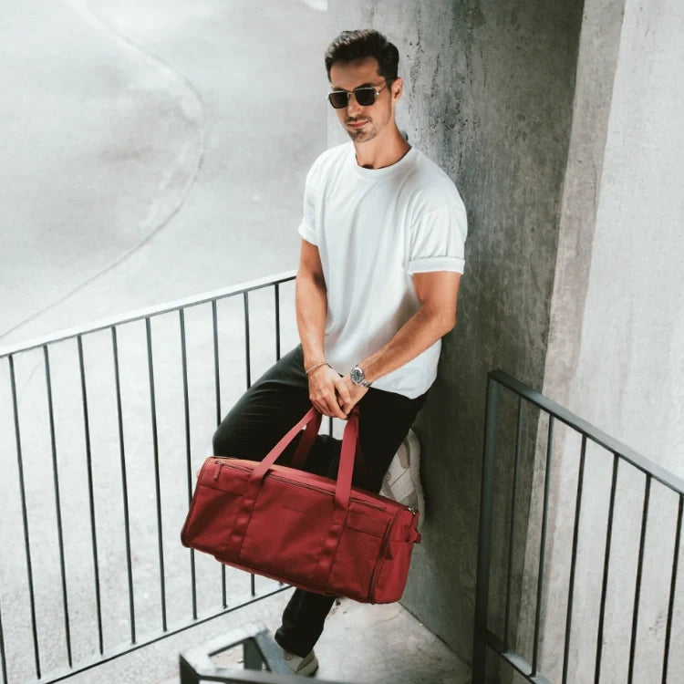 The Weekender Pro™: 2-in-1 Wrinkle-Free Rolling Garment Duffel Bag
