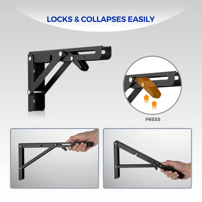 🔥49% Off🔥2 Pack Foldable storage rack bracket🔧