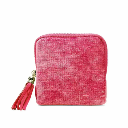 Portable travel jewelry organizer - 5 compartments, soft velvet lining