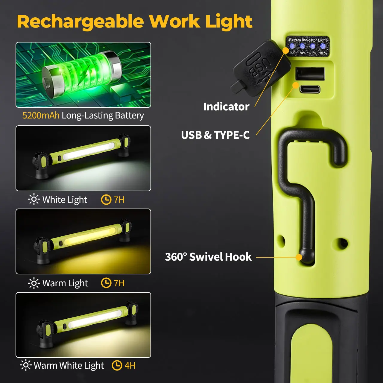💡3000 Lumen LED Magnetic Work Light Strip💡