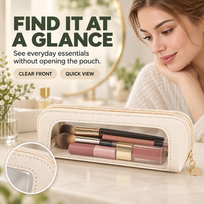 💄Multifunctional Portable Makeup Brush and Cosmetic Zippered Organizer Bag💄