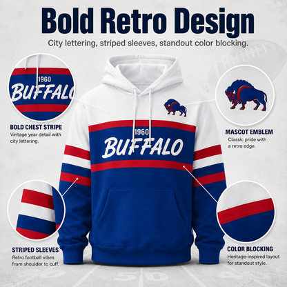 Retro Football City Hoodie