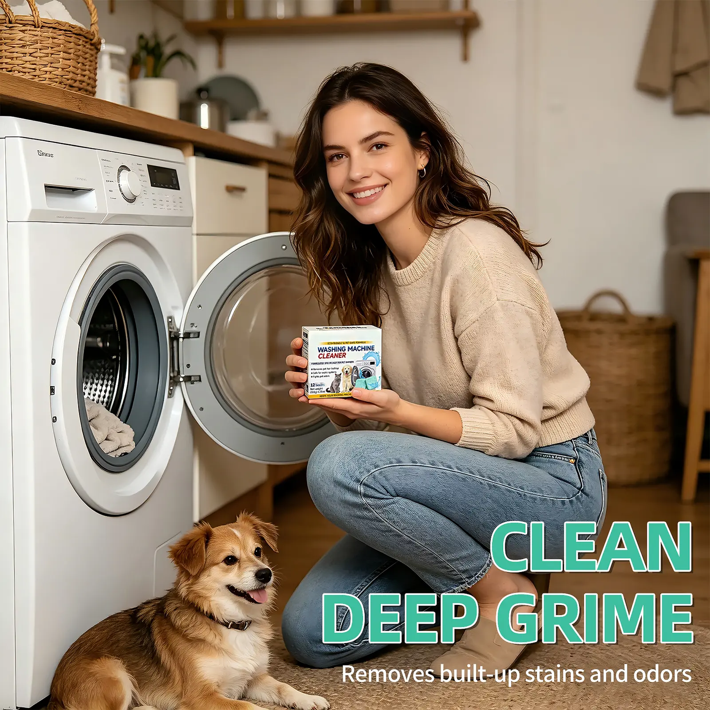 Washing machine deep cleaning tablets – neutralize various odors