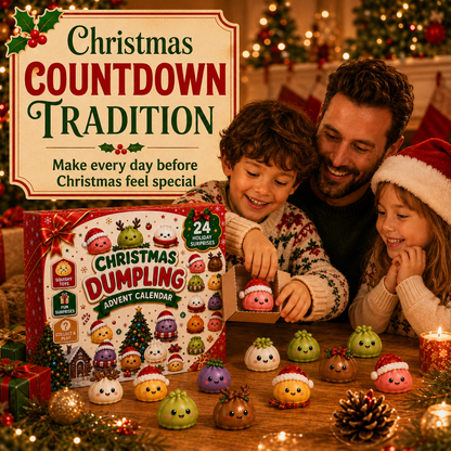 2026 Christmas Blind Box Advent Calendar: 24-Day Dumpling & Squishy Toy Countdown 🎄