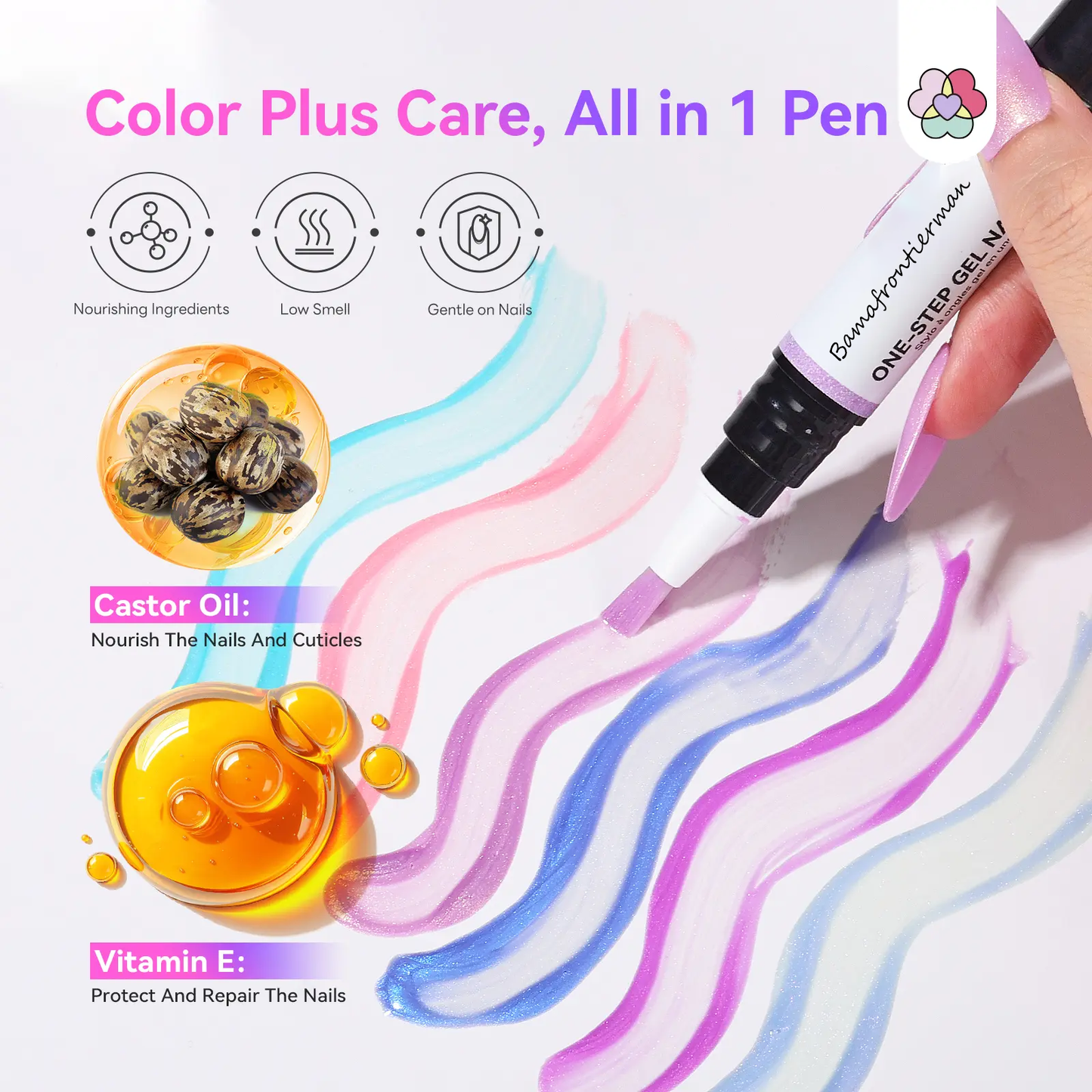5-in-1 Aurora Effect Gel Nail Polish Pen