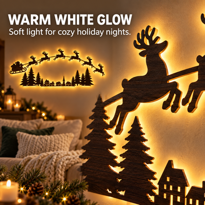 Christmas Reindeer LED Wall Decor