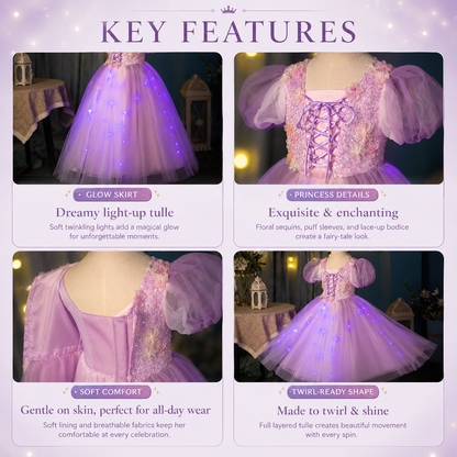 Magical Light-Up Princess Twirl Dress