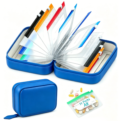 📦Large capacity storage box with 14 waterproof bags📦