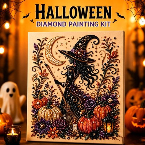 Halloween Pearl Art DIY Kit – Turn Tiny Pearls into Spooky