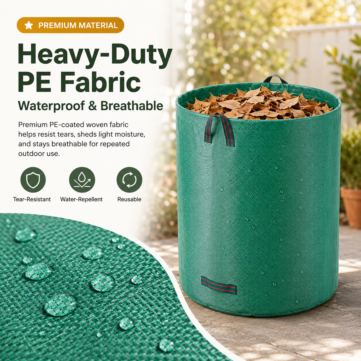 Heavy-Duty Lawn &amp; Garden Leaf Bag