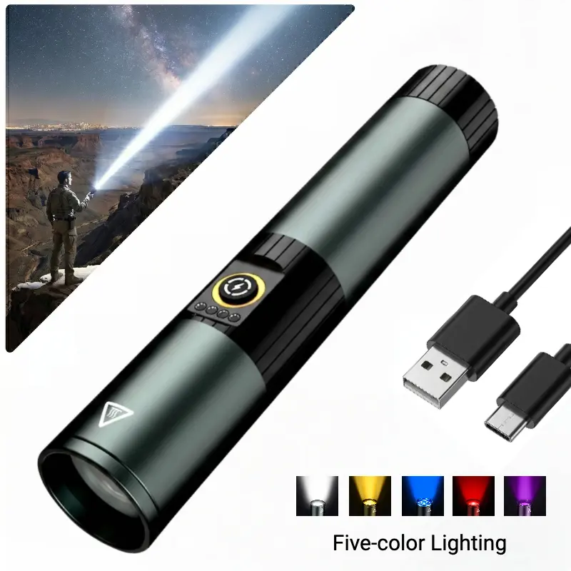 1800LM 5-in-1 Magnetic Rechargeable Flashlight