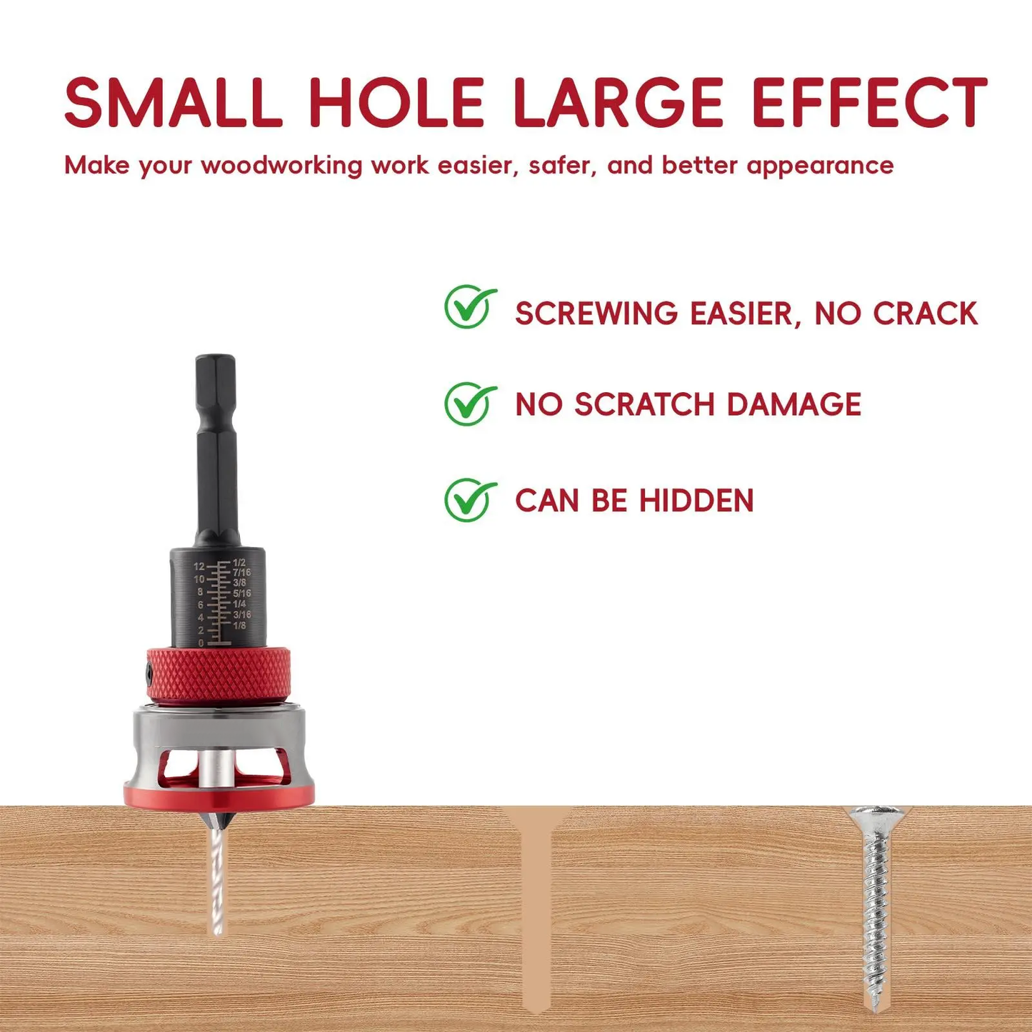 High carbon steel four-flute countersunk drill bit set