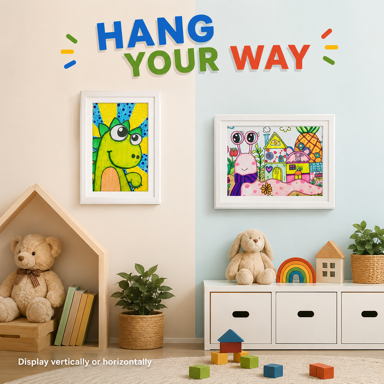 Kids Art Frame Front Opening - Display &amp; Store Artwork