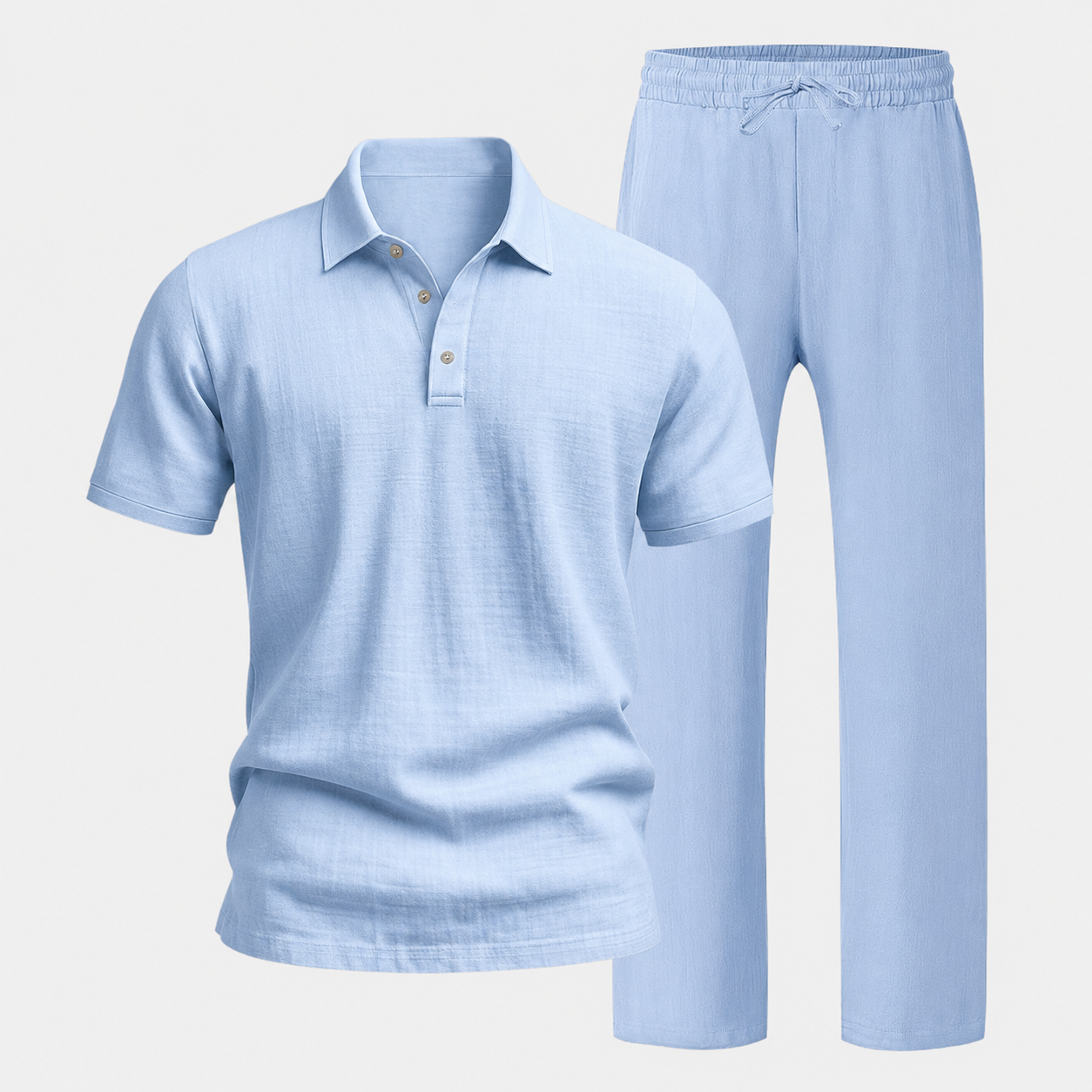 Ultimate Summer Comfort: Men’s Premium Linen Two-Piece Set