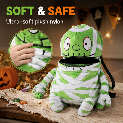 Kids Halloween Trick-or-Treat Plush Backpack Bag