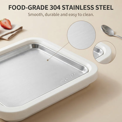 Stainless Steel Fried Ice Maker Machine & Yogurt Pan