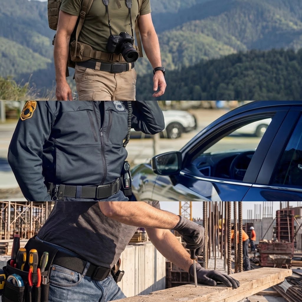 Quick-Release Tactical Belt – Heavy-Duty 1000D Nylon Work Belt