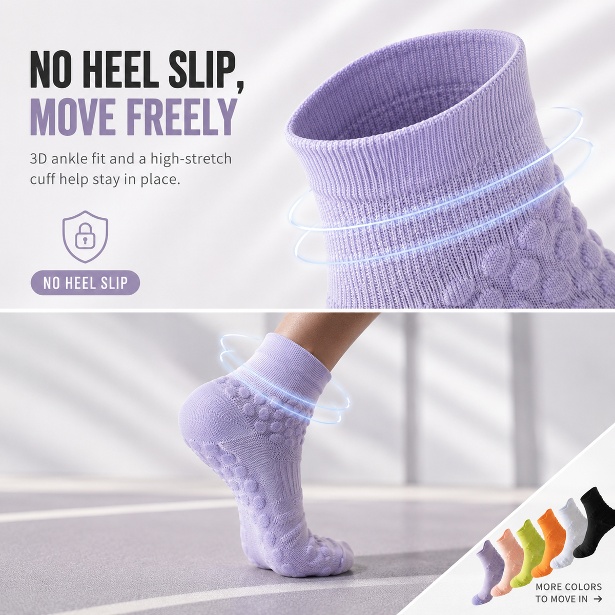 Athletic Non-Slip Cushion Quarter Socks for Men, Women & Youth – Performance Training & Sports