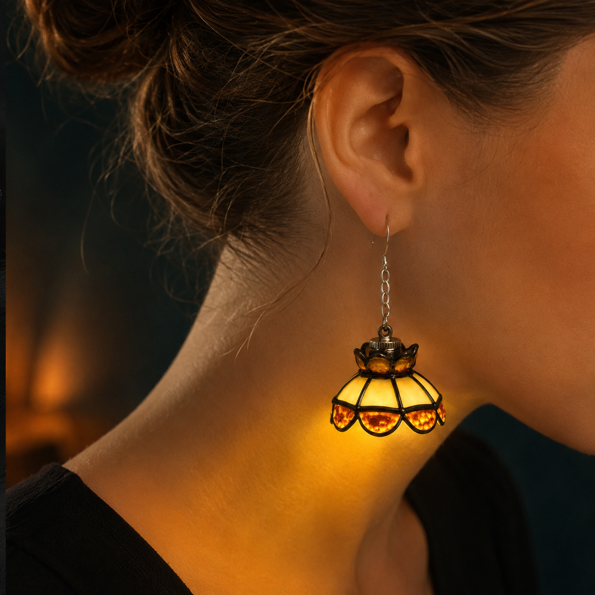 Tiny Glowing Lampshade Earrings That Turn Heads Everywhere