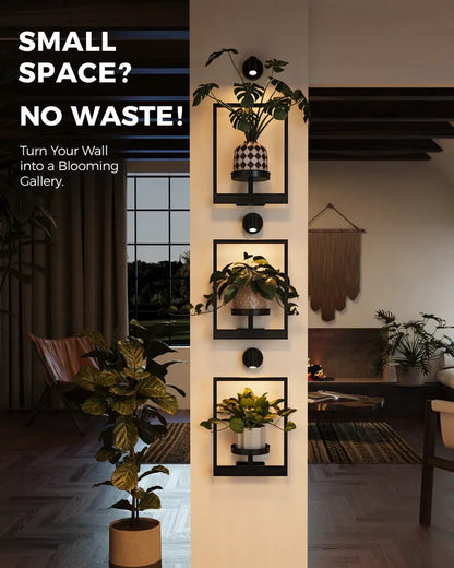 Wall Mounted Plant Shelves for Home Decor & Space-Saving Green Display