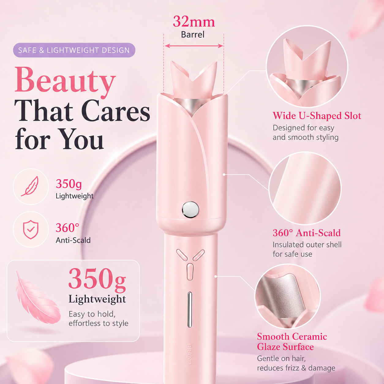 32mm Wireless Automatic Wave Hair Curler
