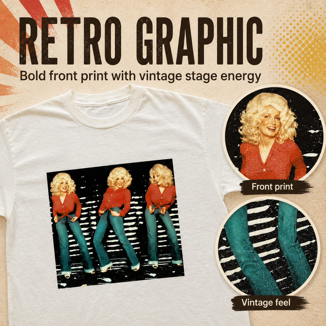 Vintage Country Music Graphic Tee