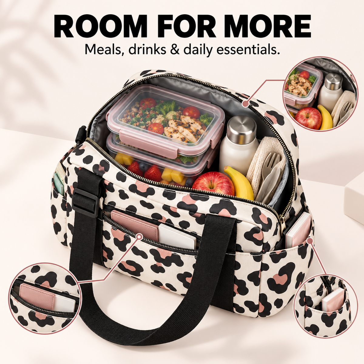 🥪Large capacity waterproof and insulated lunch bag🥪