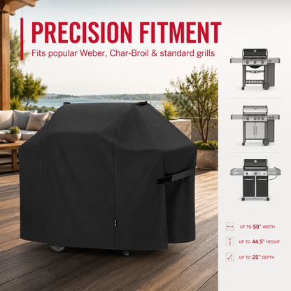 Heavy-Duty Waterproof BBQ Grill Cover