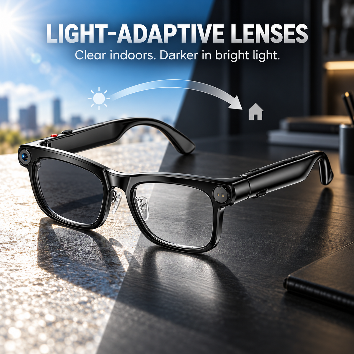 🔥Free shipping🔥AI Smart Glasses with Camera, Translation & Open-Ear Audio👓