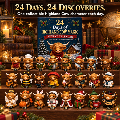 24-Day Highland Cow Advent Calendar