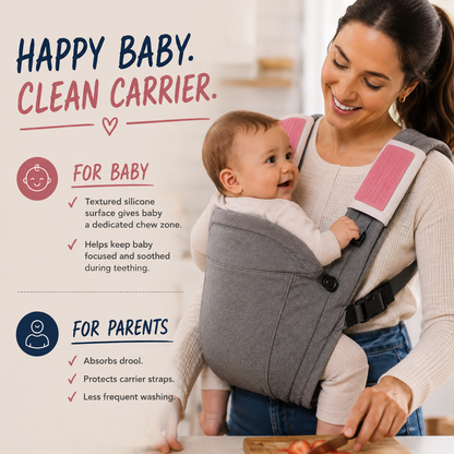 2-in-1 Baby Carrier Teething & Drool Pad