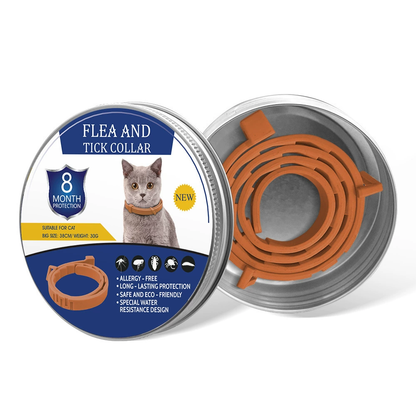 Natural plant extract pet collar – effectively repels fleas and ticks