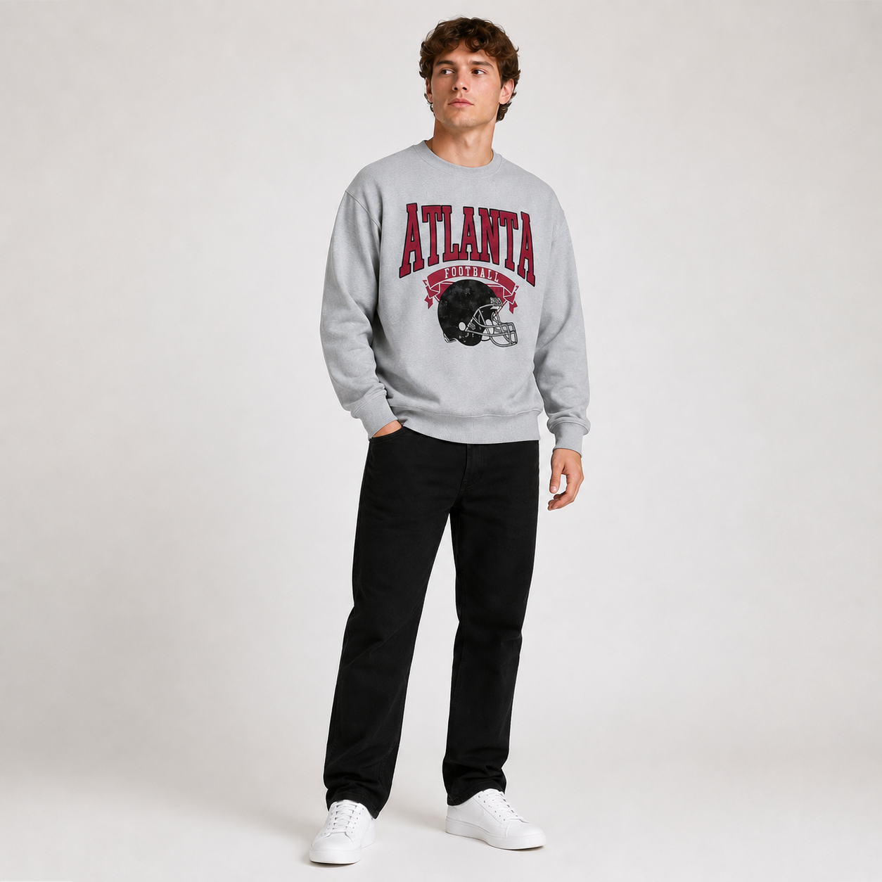 Vintage U.S. City Graphic Oversized Sweatshirt