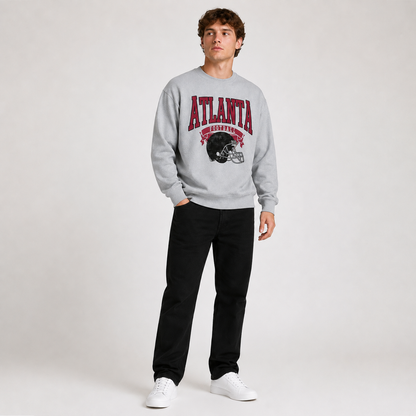 Vintage U.S. City Graphic Oversized Sweatshirt