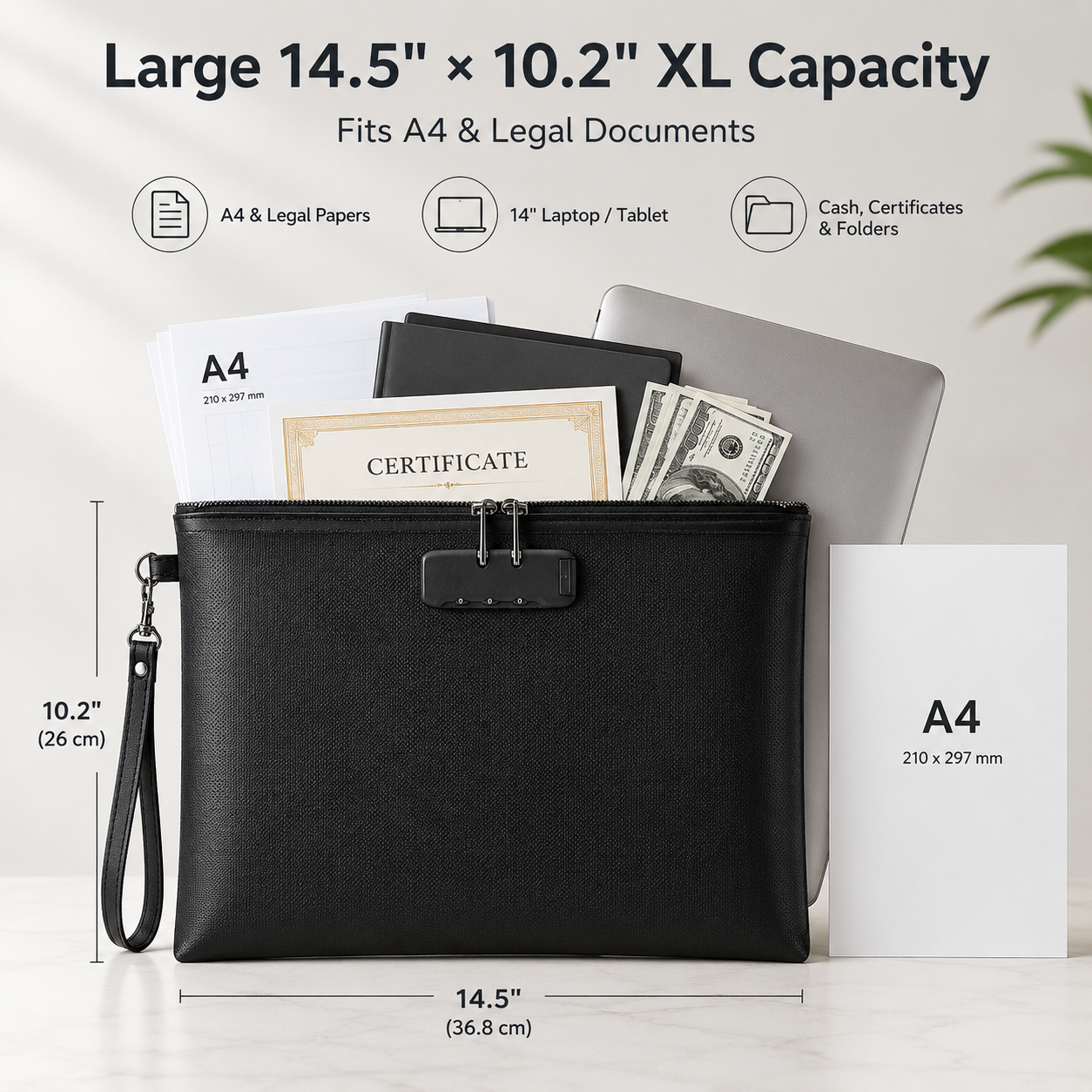 The QLASH Tactical 5-Layer Fireproof Document Vault Bag