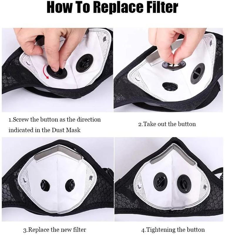 Carbon Filter Dust Mask – Reusable, Breathable & Adjustable